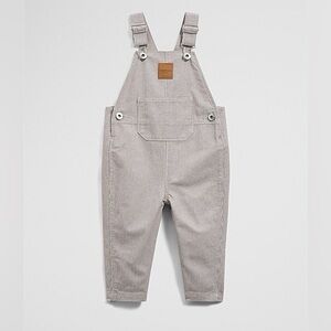 Country Road | Chocolate Railroad Baby Overalls